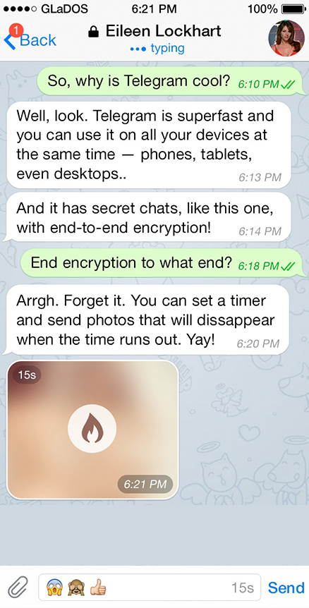 Восстановить удаленные сообщения в Telegram